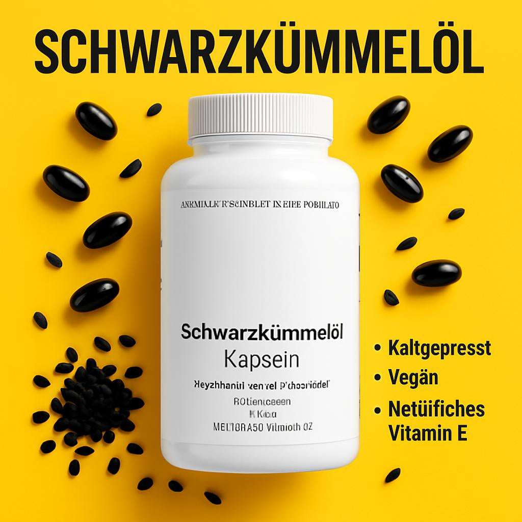 Ägyptisches Schwarzkümmelöl - 240 vegane Softgels