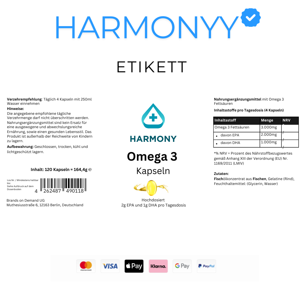 Omega 3 Kapseln