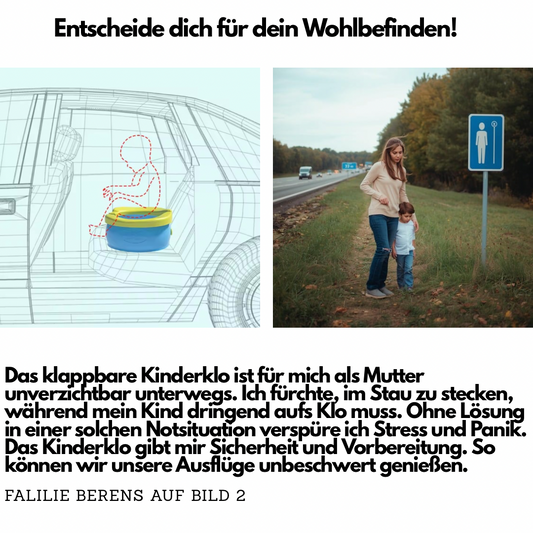 SOS-Klappbarer Reise-Toilettentopf