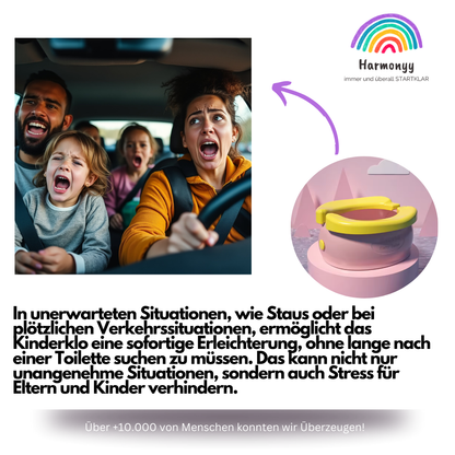 SOS-Klappbarer Reise-Toilettentopf