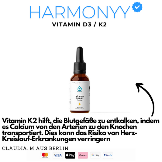 Vitamin D3 + K2 - 1.700 Tropfen (1.000 I.E.)