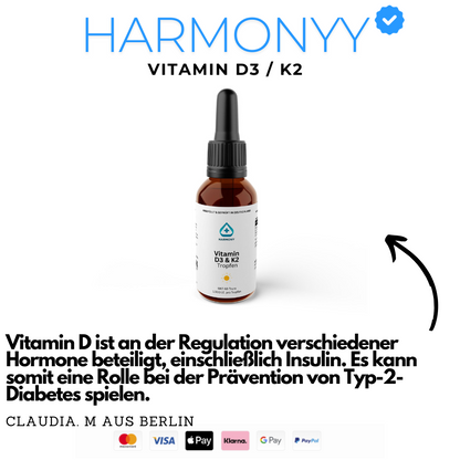 Vitamin D3 + K2 - 1.700 Tropfen (1.000 I.E.)